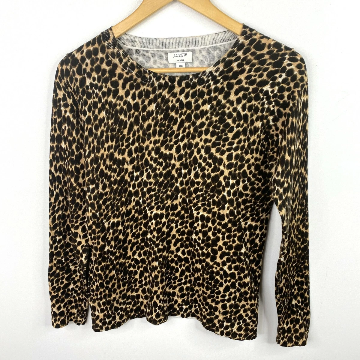 Leopard sweater 2025 j crew