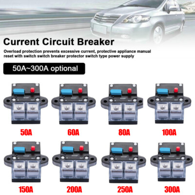 50-300A AUTOMATISCHE SICHERUNG AUTOMAT AUTOMATIK SCHALTER AUTO KFZ 12V / 24V DE