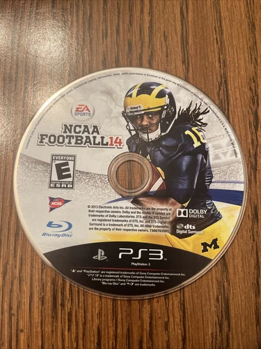 NCAA Football 14 (PlayStation 3, 2013) Disc Only