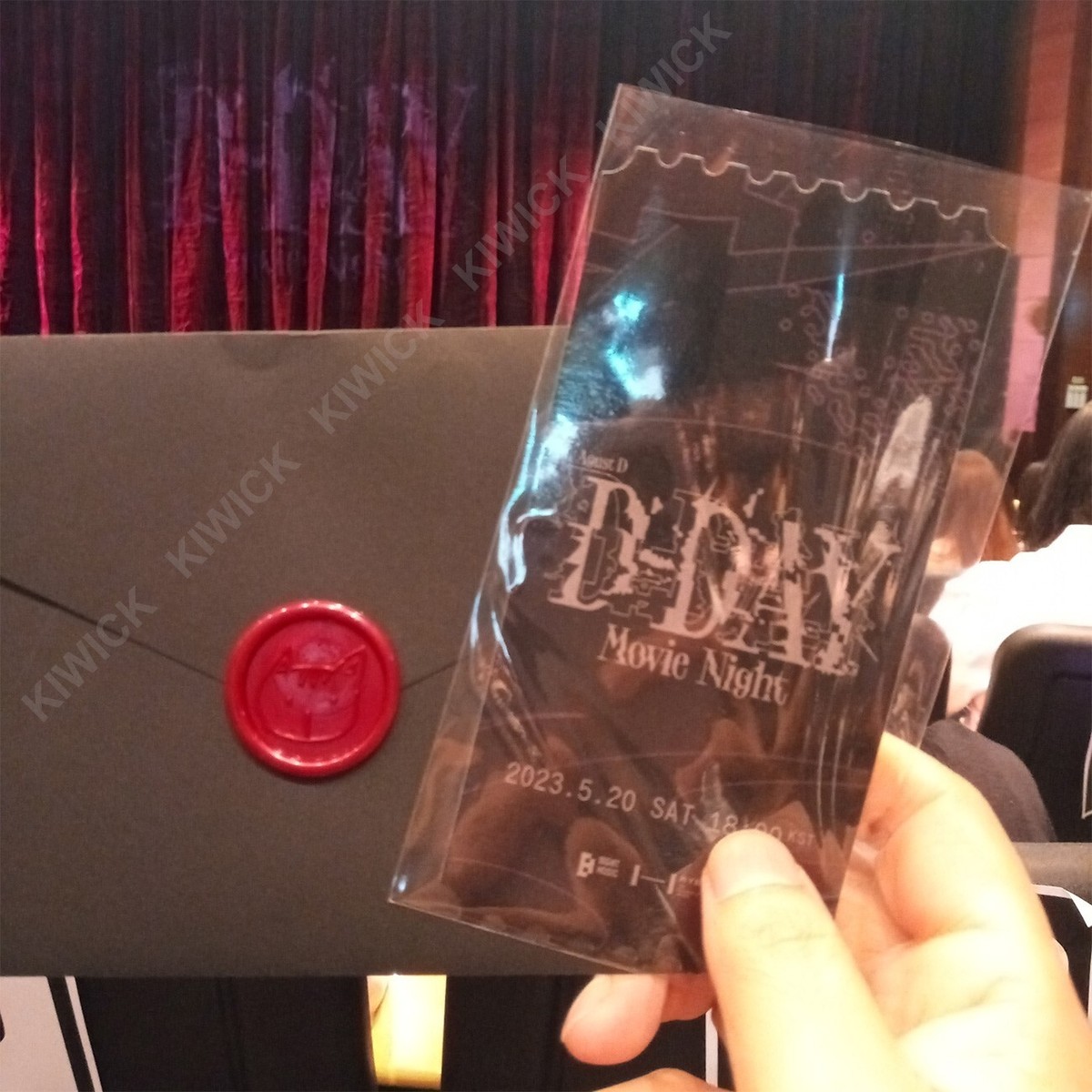 BTS SUGA D-DAY MOVIE NIGHT GIFT PHOTOCARD PHOTO CARD TICKET