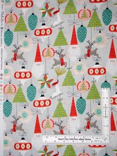 Christmas Ornament Decoration Tree Fabric By the Yard Cotton Free Spirit