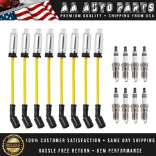 8mm Heavy-Duty Wireset + 8 Spark Plug for Chevy GMC 1500 2500 V8 Vortec 41-110