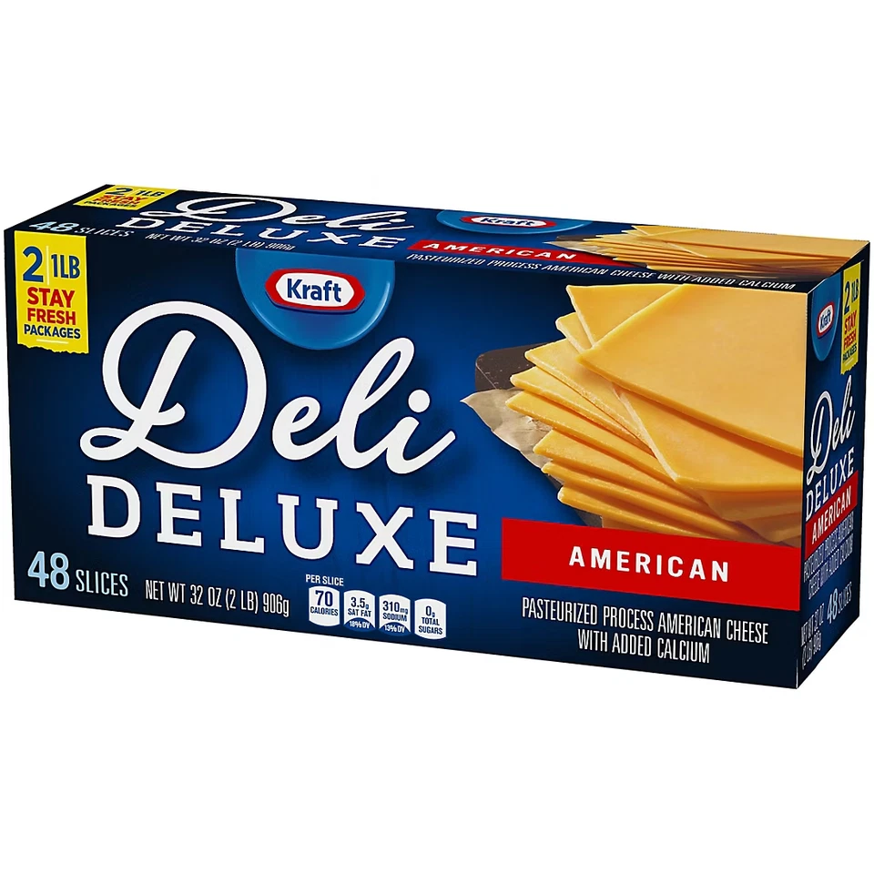 Kraft Deli Deluxe American Cheese Slices, 48 ct. - Image 3 of 4