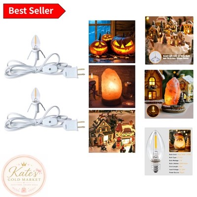 C7 LED Light Cord with On/Off Switch - Ideal for Halloween & Christmas Projects
