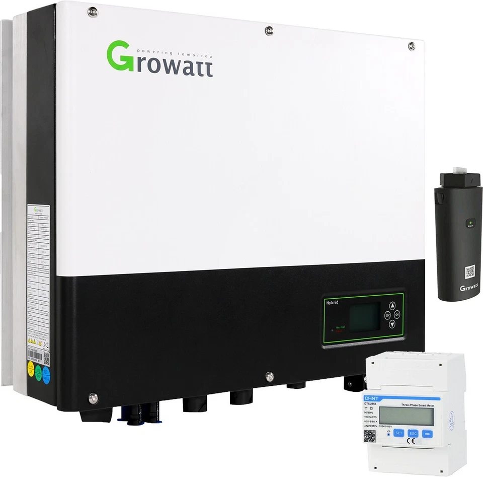 ⚡Growatt SPH 6000TL3 BH-UP VDE Hybrid Wechselrichter 6000W inkl. 3-Pha.-Zähler⚡