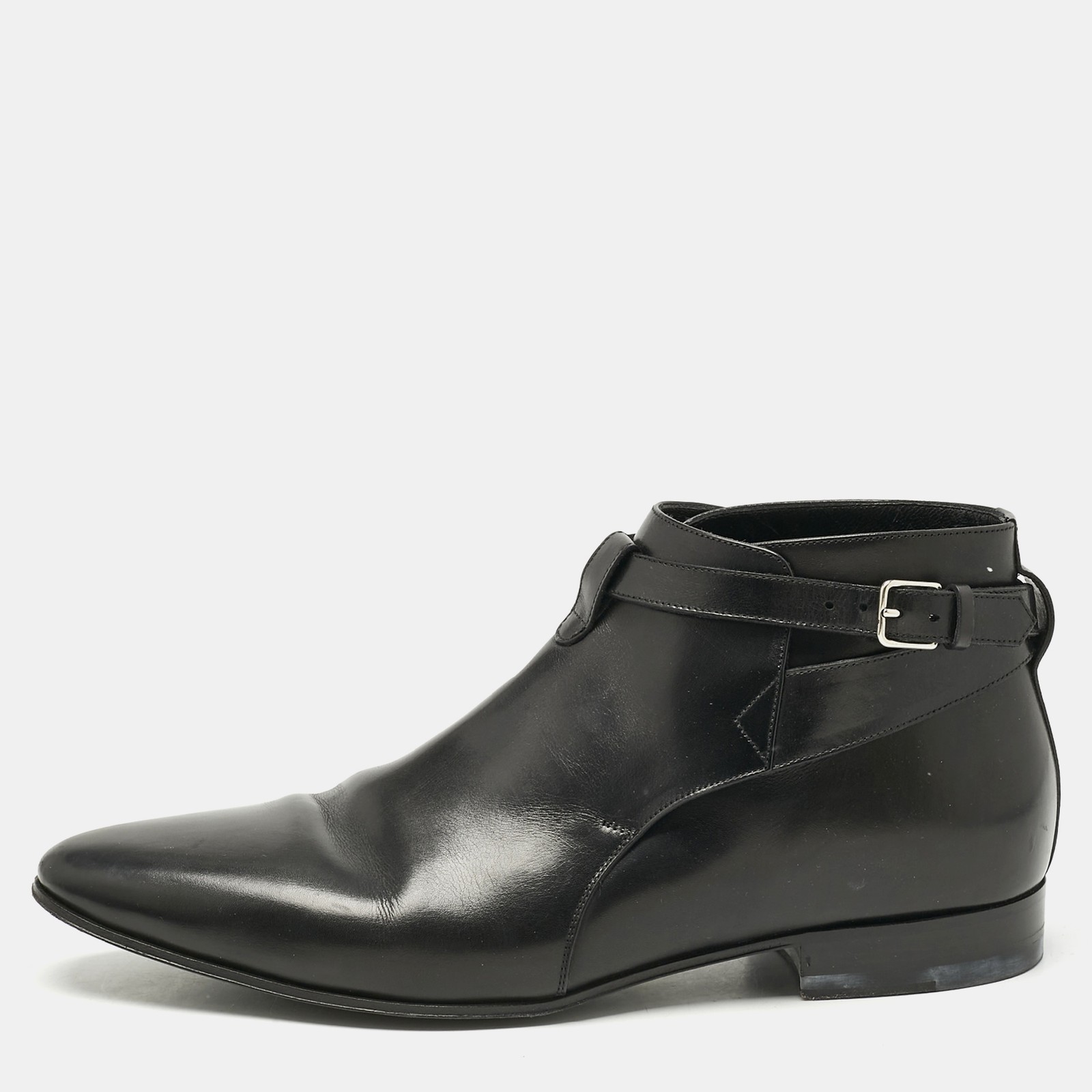 Stivali Saint Laurent in pelle nera London 20 Jodhpur taglia 43