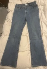 French Dressing Women’s Jeans 10 Denim 32 Length Boot Cut Regular Rise 5 Pocket