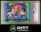 C.J. Stroud Stefon Diggs PSA 9 2024 Panini Donruss Optic Downtown Duos Texans 62