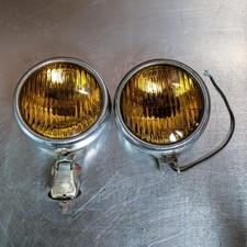 Ge Amber Fog Light Set Of 2 Vintage 1940s50s Light With Mounting Bracket Usa Ge Amber Fog Light Set Of 2 Vintage 1940s50s Light With Mounting Bracket Usa