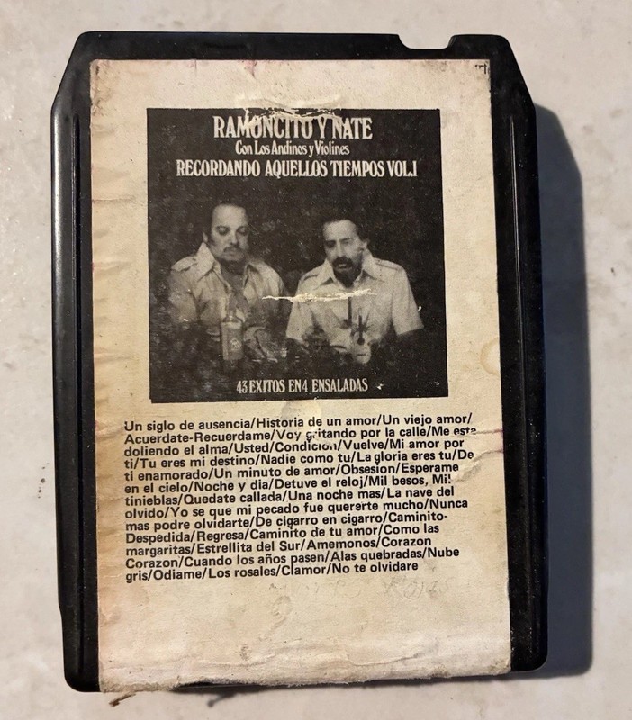 Ramoncito Y Nate, Los Andinos Y Violines, 8 Track Cartridge, Recordando Aquellos