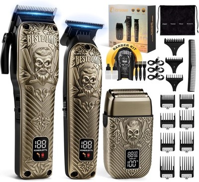 Hair Clippers Set for Men, Professional Hair Clippers, Beard Trimmer & Electric 