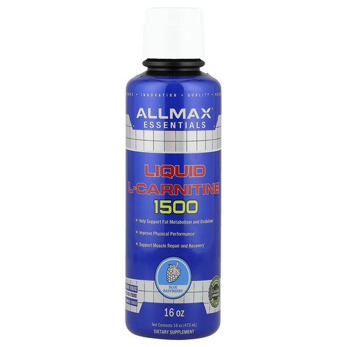 Liquid L-Carnitine 1500, Blue Raspberry, 16 oz (473 ml)