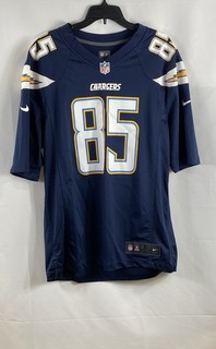 Nike NFL Chargers Antonio Gates #85 Navy Blue On Field Jersey Men's Size L