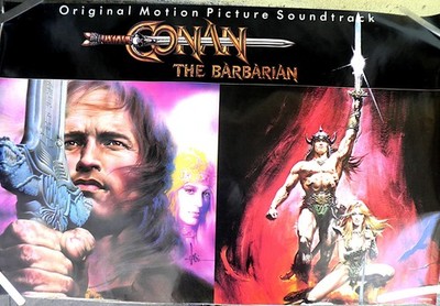RARE CONAN THE BARBARIAN 1982 VINTAGE ORIGINAL  MOVIE SOUNDTRACK  PROMO POSTER