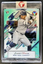 2025 Topps Pristine Jorbit Vivas RC Aqua Refractor Rookie #/199 Yankees