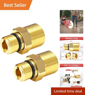 #ad Upgrade Your Pressure Washer with 2 Pack M22 Male to 3 8quot; Fittings Leak Free $24.29