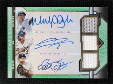 2021 Triple Threads Relic Combos Emerald 8/18 Gavin Lux Walker Buehler Auto a2v
