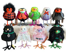 New Hyde and Eek 2025 Halloween Featherly Friends Complete Set of 9 Birds