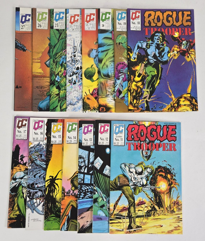 Lot of Rogue Trooper Comic Books #s 11 - 27 Quality Comics