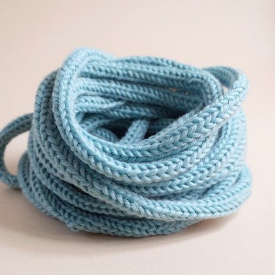  Handgefertigte gestrickte I-Cord - Acrylgarn - 4m+ - vielseitige Bastelborte