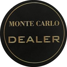 MONTE CARLO POKER DEALER BUTTON