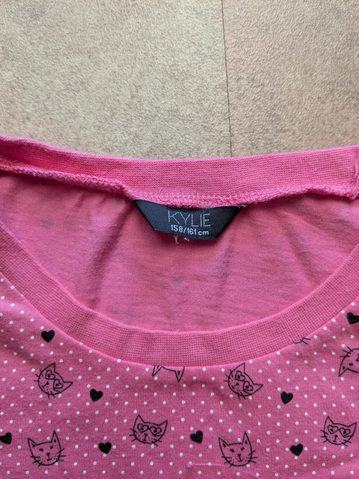 Pink Cat T Shirt Age 13-14 From M&CO - Image 2 of 4