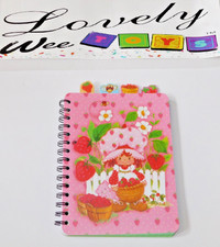 STRAWBERRY SHORTCAKE- 4 TAB NOTEBOOK JOURNAL - GARDEN - GRID PATTERN - 2024 NEW