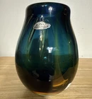 RARE Blenko Handmade Glass 8022  Designer’s Studio Vase Don Shepherd Design 1980