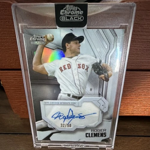 2026 Topps Chrome Black Roger Clemens Ivory Autographs (RAW)