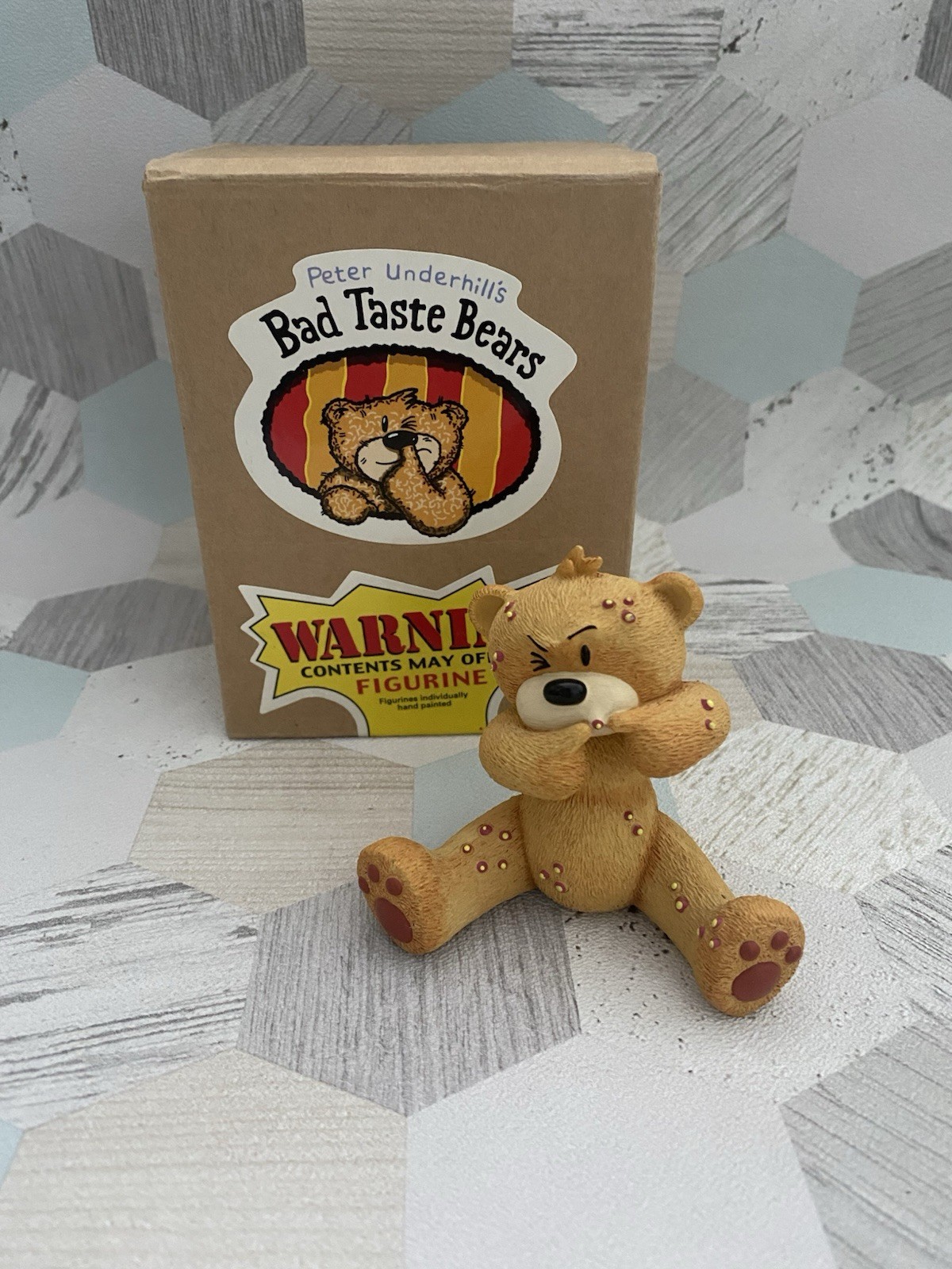 Bad Taste Bears 8cm Headley Figurine Boxed 2001 Piranha Studios