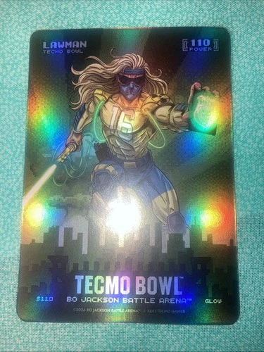 Bo Jackson Battle Arena Bo Jackson Tecmo Bowl 2026 Glow Lawman S110 Card Skyline