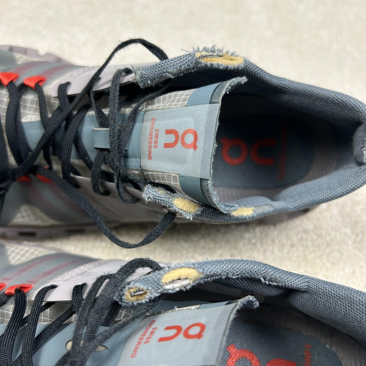 ON Cloud X Shift Mens Size 9  Gray Orange Athletic Running Shoes Sneakers On Running Men main image 4