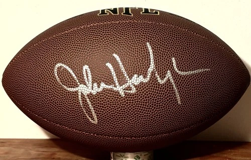 JOHN HARBAUGH Giants SIGNED NFL Football JSA COA NEW YORK 2026