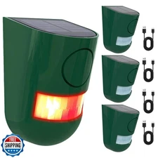 ChunHee Solar Motion Sensor Alarm Outdoor 4 Working Mode Motion Activated Ala