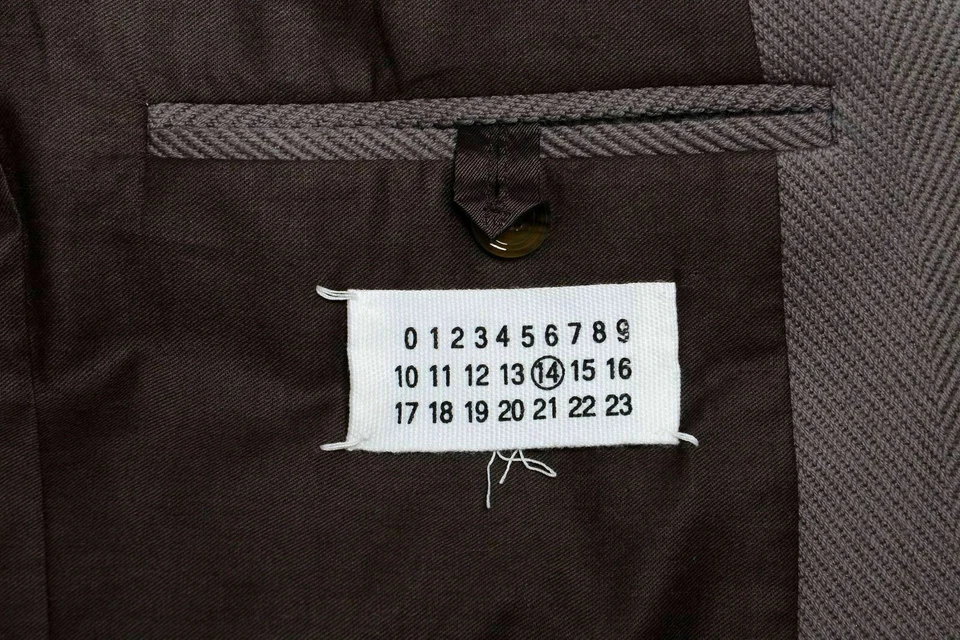 Blazer Abrigo Deportivo Maison Martin Margiela Para Hombre Dos Botones Lana Gris EE. UU. 38 IT 48 Foto 4 de 4