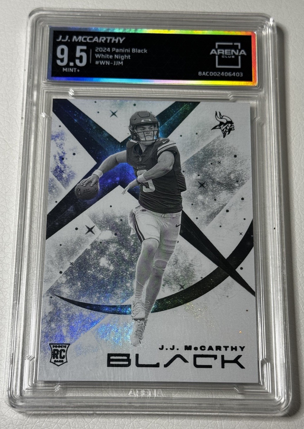 2024 Panini Black JJ McCarthy White Night RC