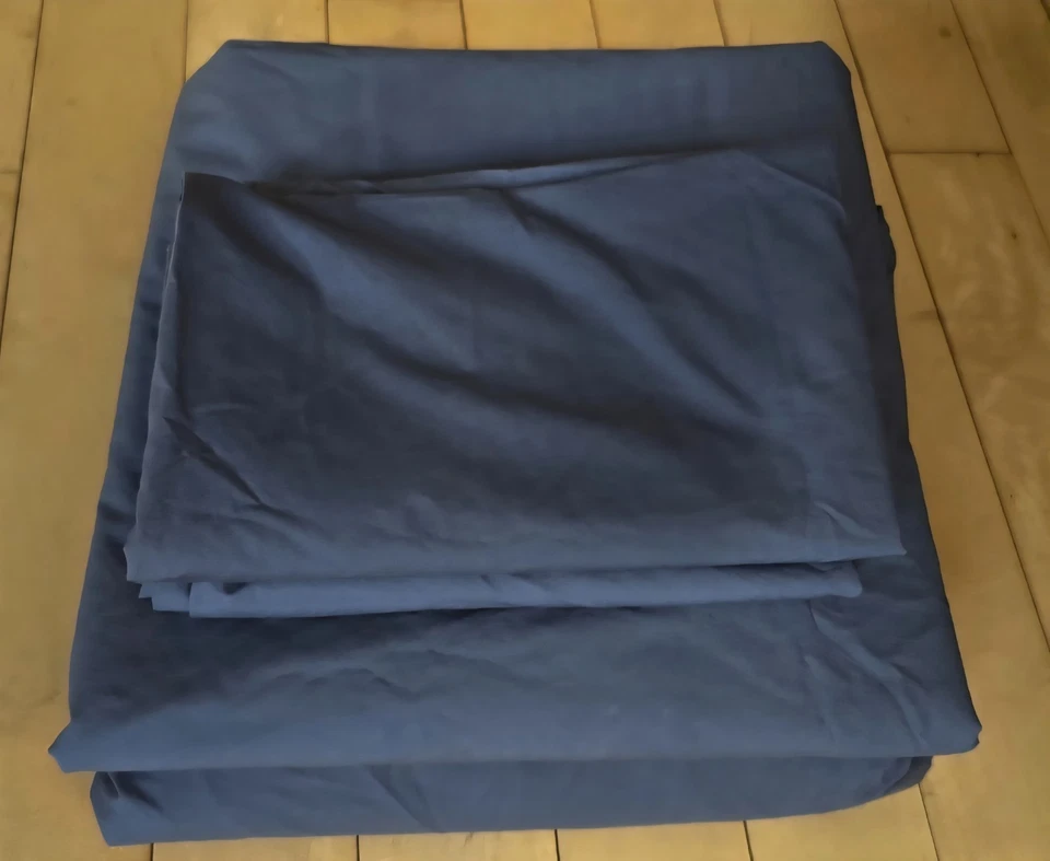 Brooklinen Classic Percale 4-Piece Sheet Set Full 100% Cotton Graphite #441 $195 - Image 2 of 4