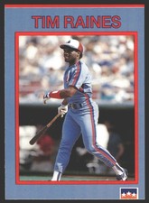 Tim Raines #39 1990 Starline Long John Silver Montreal Expos