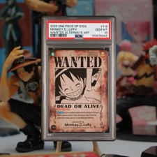 Monkey D. Luffy PSA 10 English One Piece OP13-118 Wanted Poster 2025 SP Alt Art