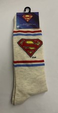 New Pair of Superman Socks 97 Polyester 3 Spandex One Size