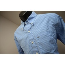 Abercrombie Fitch Button Down Shirt Mens Medium Plaid Muscle Fit Excellent