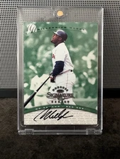 1997 Donruss Signature MO VAUGHN Green Auto Millenium Marks Red Sox