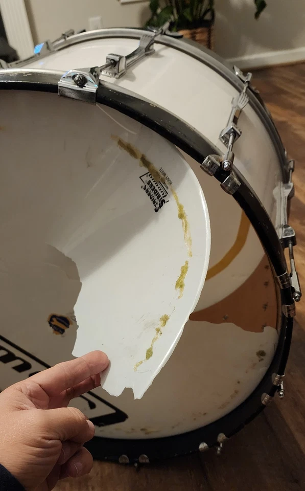 Bajo Ludwig Marching - Blanco 25 x 17 pulgadas Foto 3 de 4