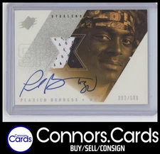 Plaxico Burress 2000 SPx #162 Rookie Two Color Patch Auto /500 Steelers