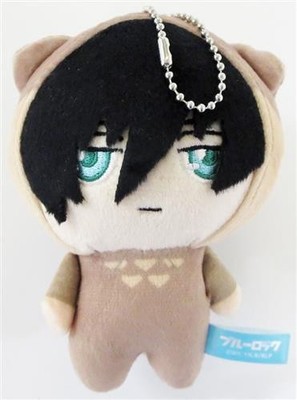 Blue Lock Rin Itoshi Plush Mascot Night Party Keychain Anime Stuffed Toy Gift