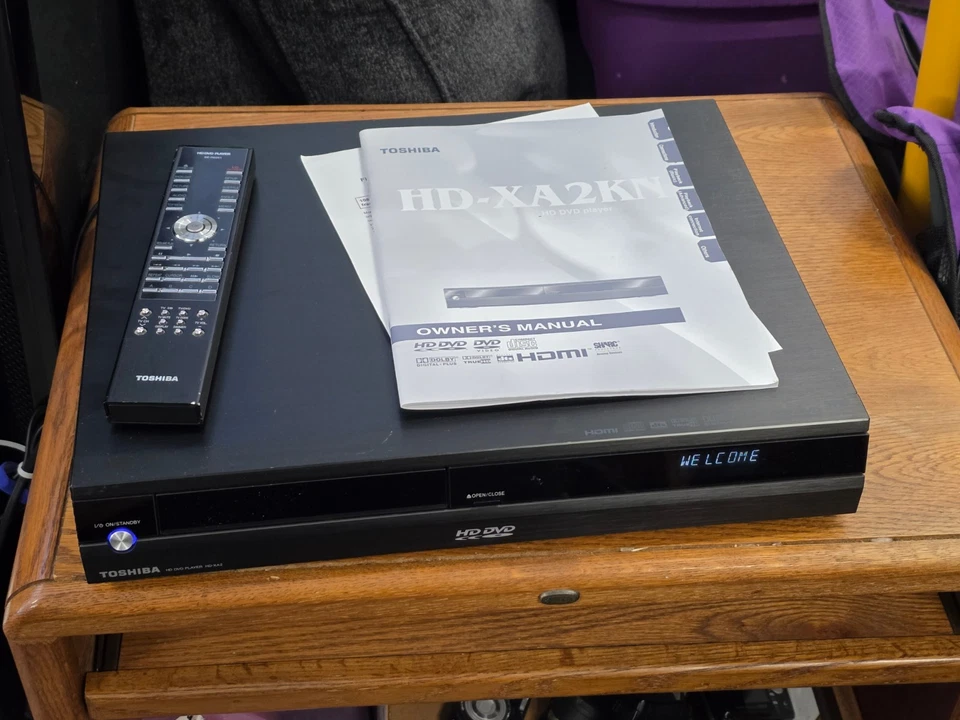 Toshiba HD-XA2KN 1080p HD-DVD Player Complete With Remote And Power Cord - Image 2 of 4