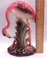 Flamingo Head Down Figurine MCM - 7 "-Signed