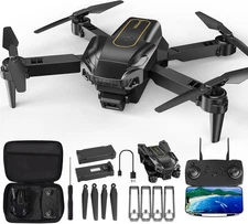 Drone with 1080P Camera, Christmas Mini Foldable Drone for Adults and Beginners,