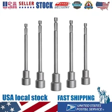 1PC 150mm Hexagon Nut Driver Drill Bit Adapter Socket Wrench Extension Sleeve