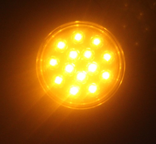 5" Truck Trailer 2 Amber 2 Red Stop Turn Tail Flush Mount +++ Bright LED Light - Picture 5 of 8